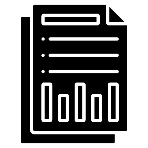 Report Glyph Icon | Office