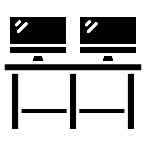 Cubicle Glyph Icon