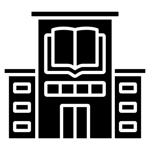 Library Glyph Icon | Office