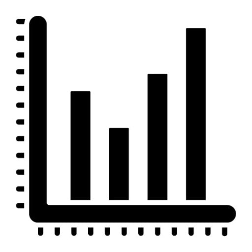 Bar Graph Glyph Icon | Customer Feedback