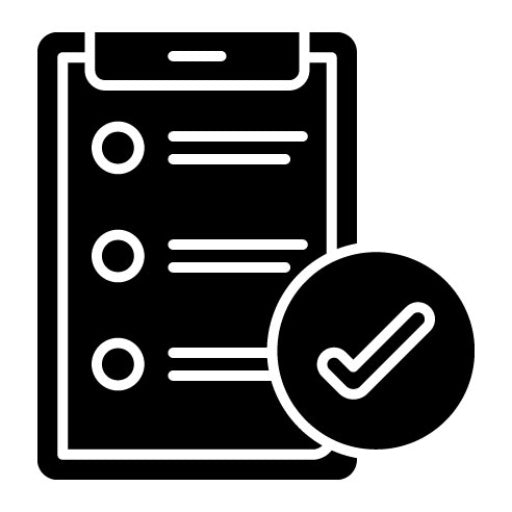 Survey Mobile App Glyph Icon