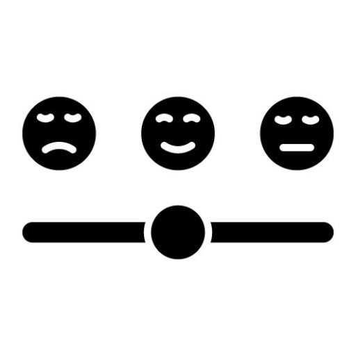 Satisfaction Glyph Icon | Customer Feedback