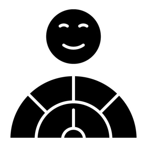 Satisfied Glyph Icon