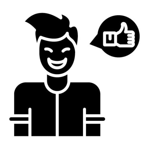 Satisfaction Glyph Icon