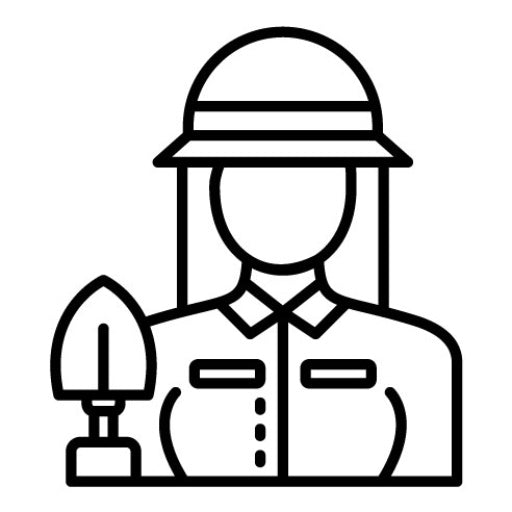 Archaeologist Female Icon | Prehistoric