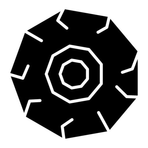 Wheel Glyph Icon | Prehistoric