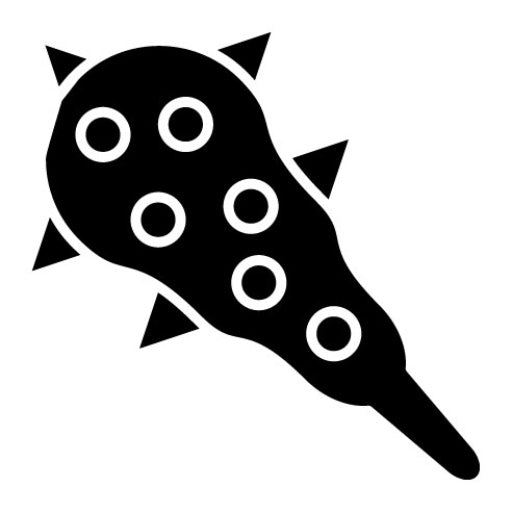 Wooden Bat Glyph Icon