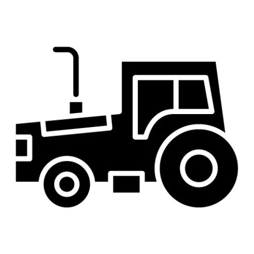 Tractor Glyph Icon