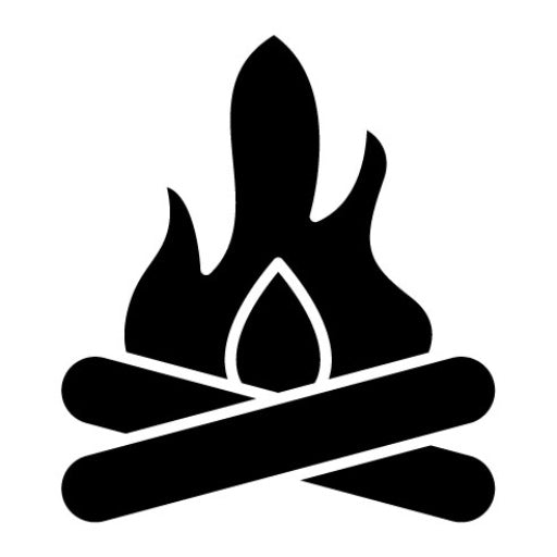 Bonfire Glyph Icon | Village