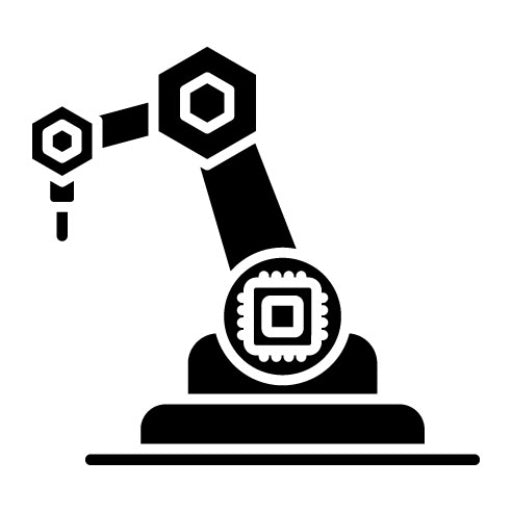 Autonomous Manufacturing Glyph Icon