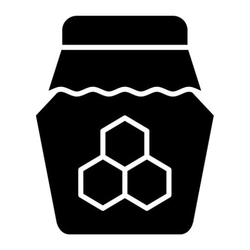 Honey Jar Glyph Icon