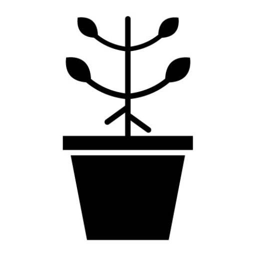 Plant Pot Glyph Icon