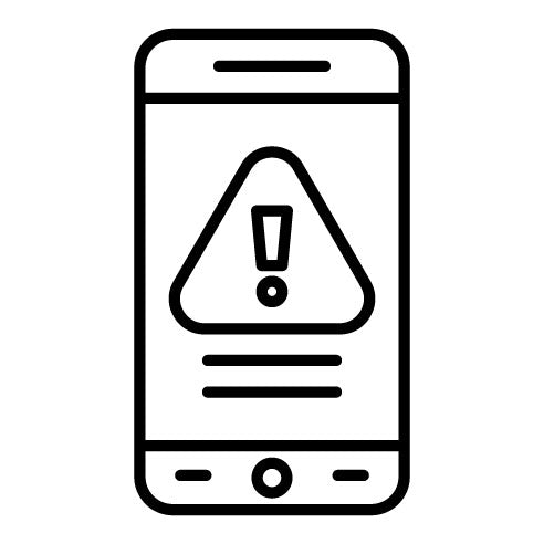 Mobile Warning Icon