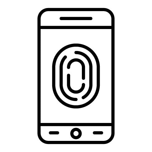 Mobile Fingerprint Lock Icon