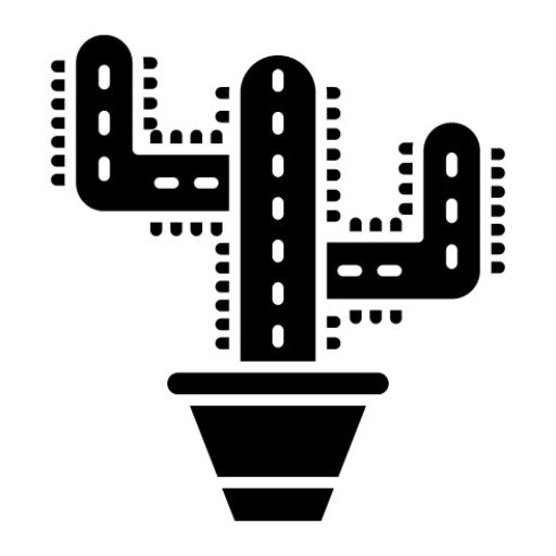 Cactus Glyph Icon | In The Wild