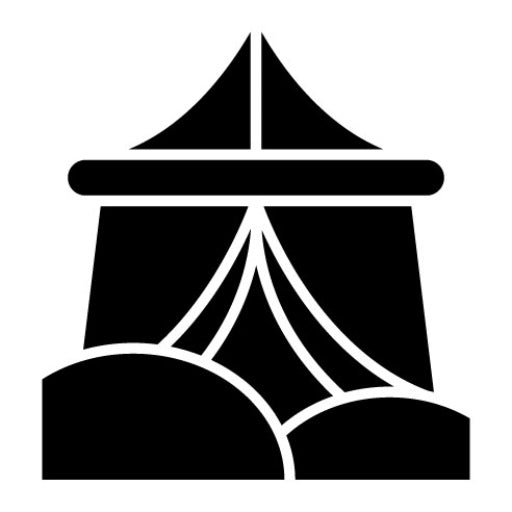 Desert Tent Glyph Icon