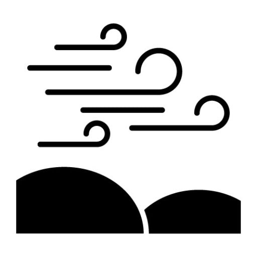 Dry Heat Glyph Icon