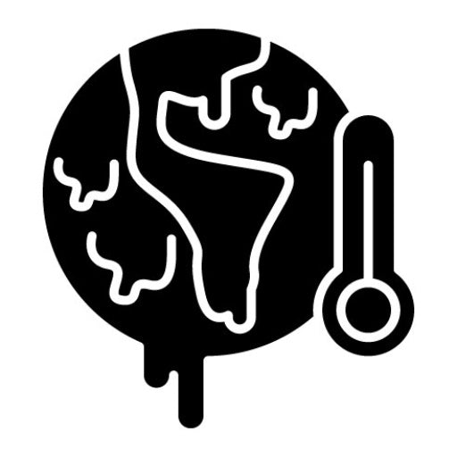 Global Warming Glyph Icon | In The Wild