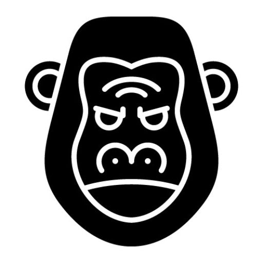 Gorilla Glyph Icon