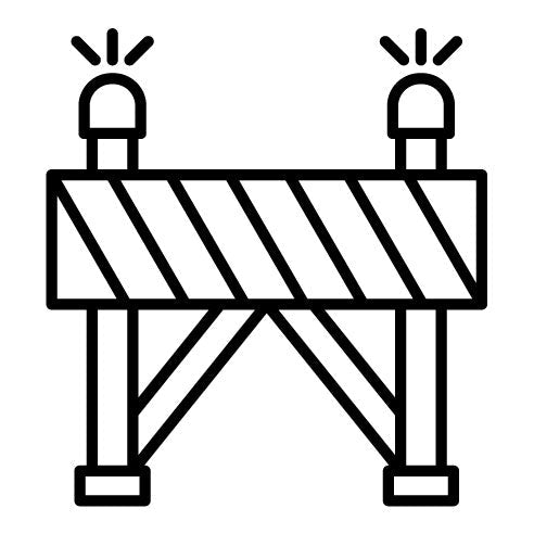 Road Barrier Icon | Protection and Security