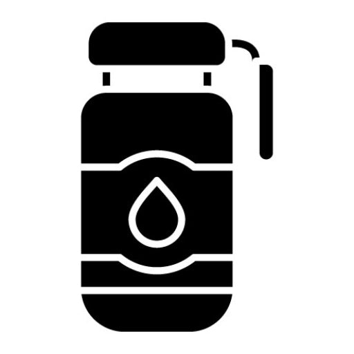 Water Canteen Glyph Icon