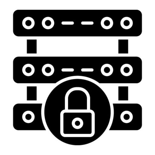 Server Security Glyph Icon