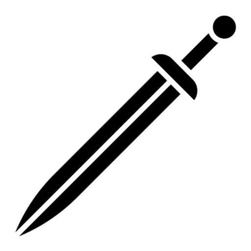 Viking Sword Glyph Icon