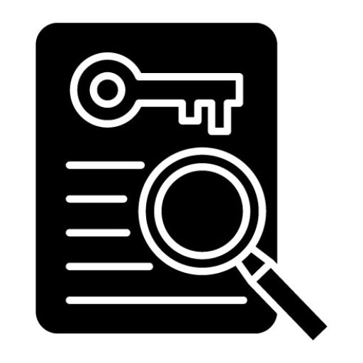 Keywords Search Glyph Icon