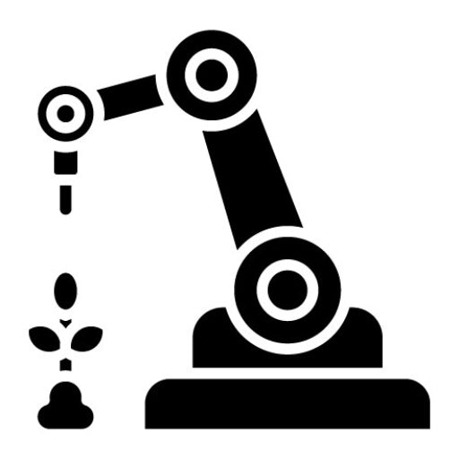 Agricultural Robot Glyph Icon
