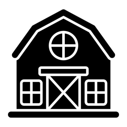 Barn Glyph Icon | Farming and Gardening