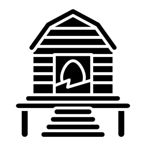 Chicken Coop Glyph Icon
