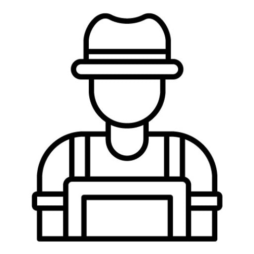 Farmer Male Icon