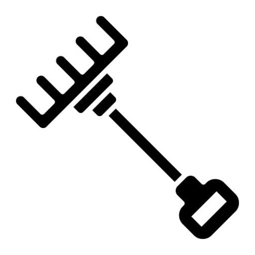 Hay Forks Glyph Icon