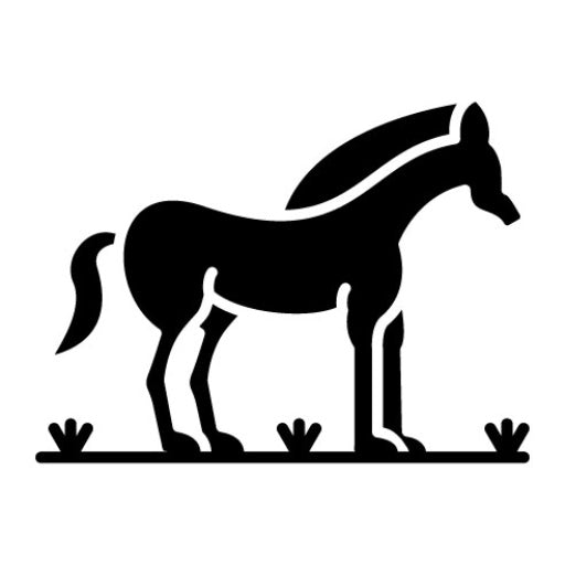 Horse Glyph Icon | Farming and Gardening