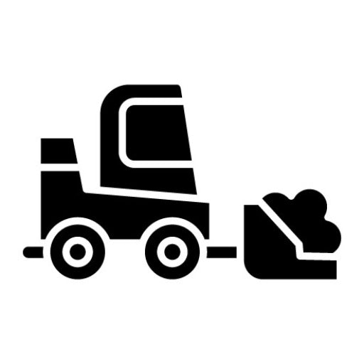 Loader Truck Glyph Icon