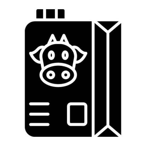 Milk Glyph Icon | Farming and Gardening