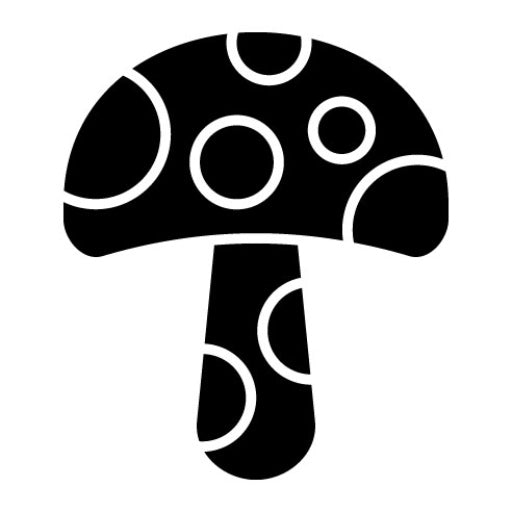 Mushrooms Glyph Icon
