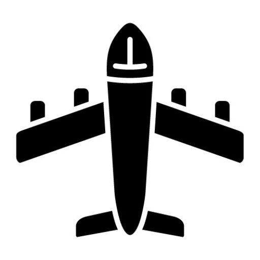 Plane Glyph Icon | Farming and Gardening