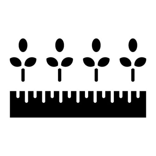 Precision Farming Glyph Icon