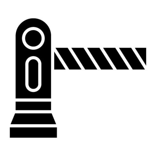 Auto Barrier Glyph Icon