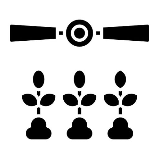 Satellite Crop Monitoring Glyph Icon