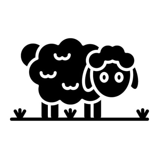 Sheep Glyph Icon | Farming and Gardening