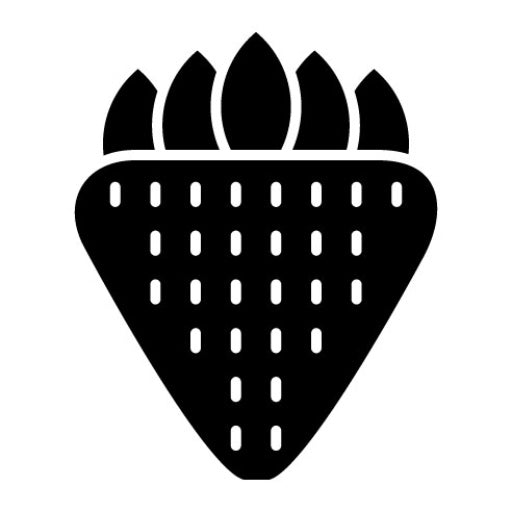 Strawberry Glyph Icon