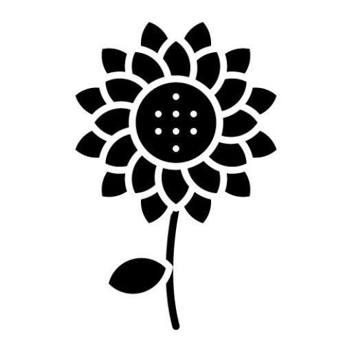 Sunflower Glyph Icon | Farming and Gardening
