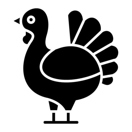 Turkey Glyph Icon | Farming and Gardening