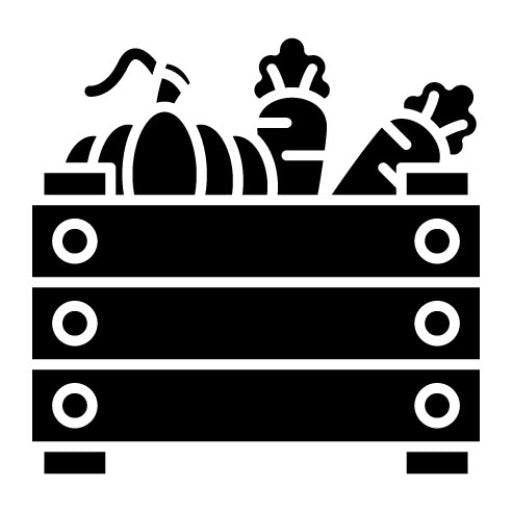 Vegetables Glyph Icon | Farming and Gardening