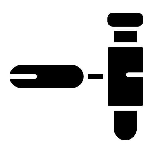Test Tube Holder Glyph Icon