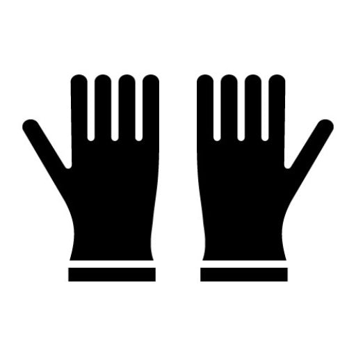 Gloves Glyph Icon | Protection and Security