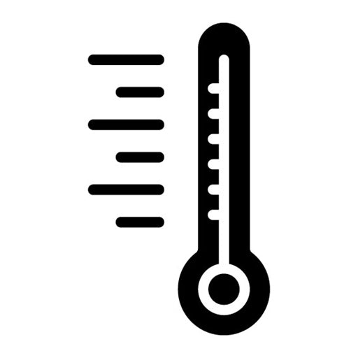 Thermometer Glyph Icon | Science