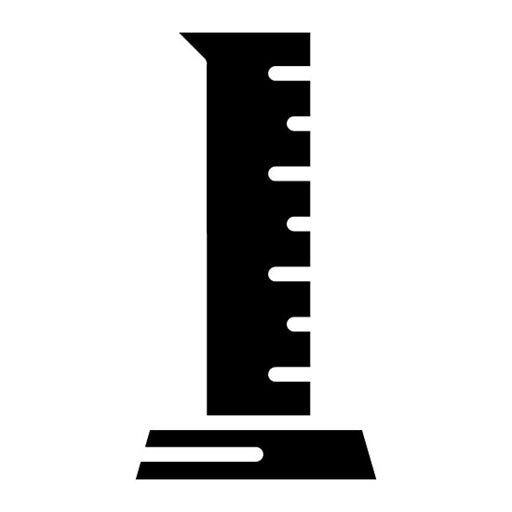 Graduated Cylinder Glyph Icon | Science